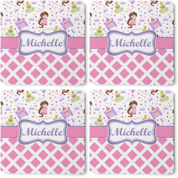 Princess & Diamond Print Coaster Rubber Back - Apvl