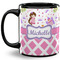 Princess & Diamond Print 11 Oz Coffee Mug - Black (Personalized)