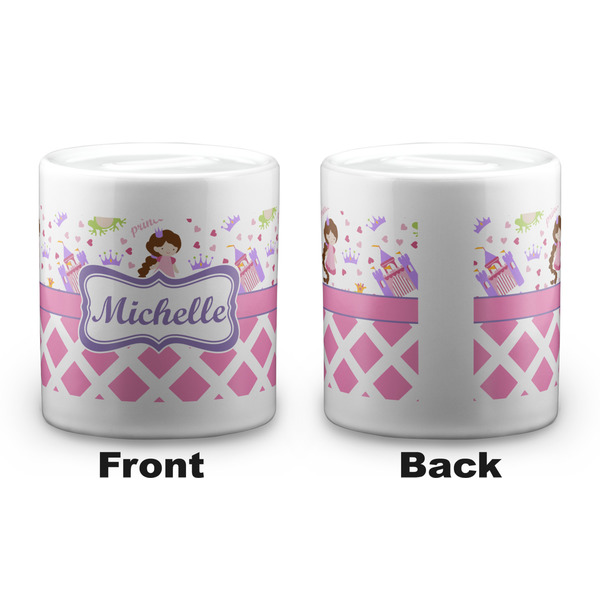 Princess & Diamond Print Coin Bank - Apvl