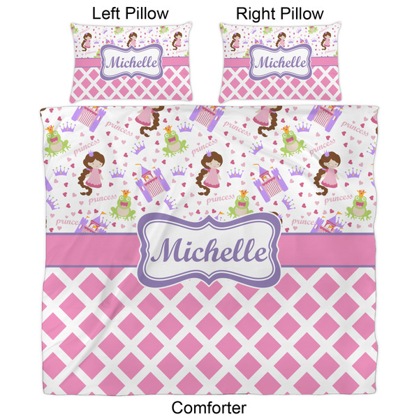 Princess & Diamond Print Comforter Set - King - Approval