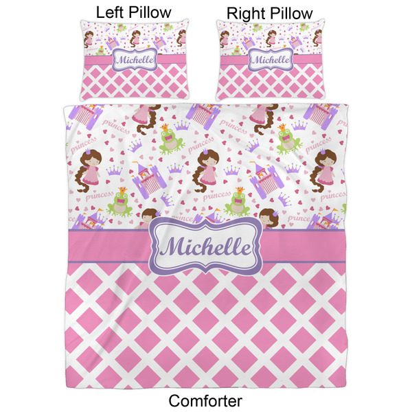 Princess & Diamond Print Comforter Set - Queen - Approval
