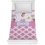 Princess & Diamond Print Comforter - Twin XL (Personalized)