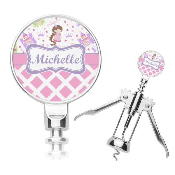 Custom Princess & Diamond Print Corkscrew (Personalized)
