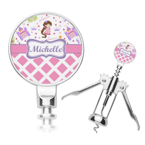 Custom Princess & Diamond Print Corkscrew (Personalized)