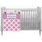 Princess & Diamond Print Crib Comforter / Quilt (Personalized)
