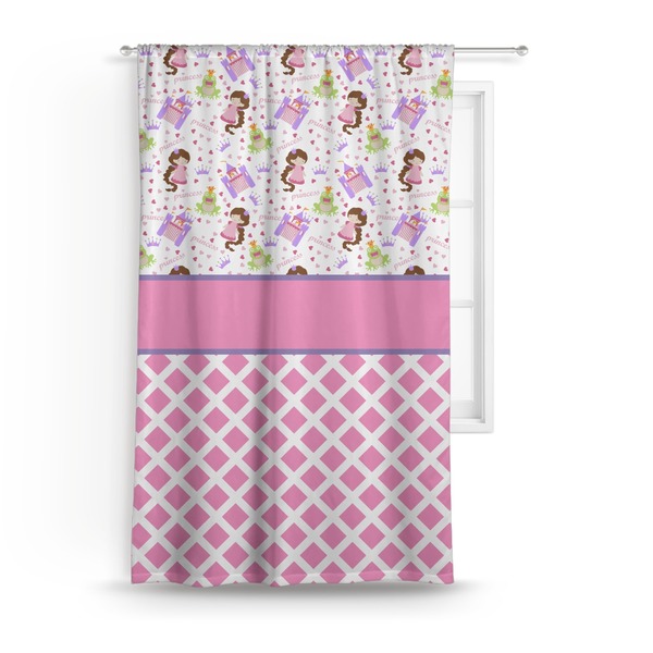 Custom Princess & Diamond Print Curtain - 50"x84" Panel