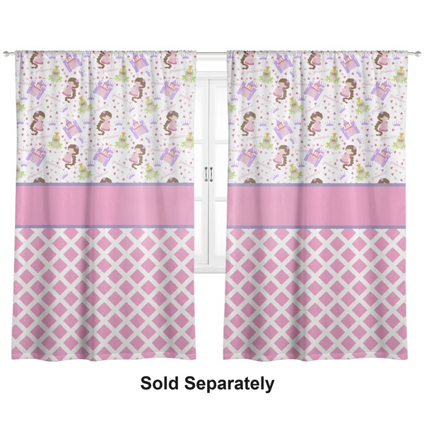 Princess & Diamond Print Personalized Curtains