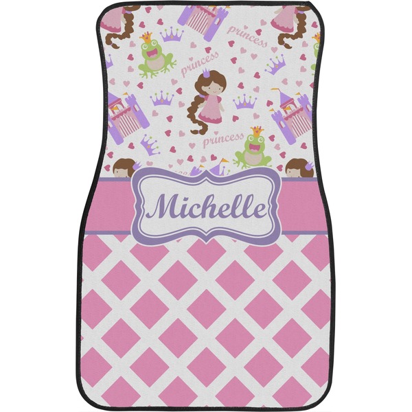 Princess & Diamond Print Custom Car Floor Mats (Front Seat)