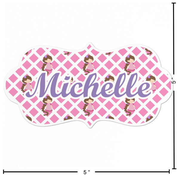 Princess & Diamond Print Custom Shape Iron On Patches - L - APPROVAL