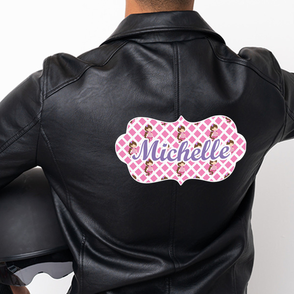 Princess & Diamond Print Custom Shape Iron On Patches - XXXL - APPROVAL