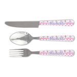 Princess & Diamond Print Cutlery Set (Personalized)
