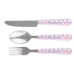 Princess & Diamond Print Cutlery Set (Personalized)