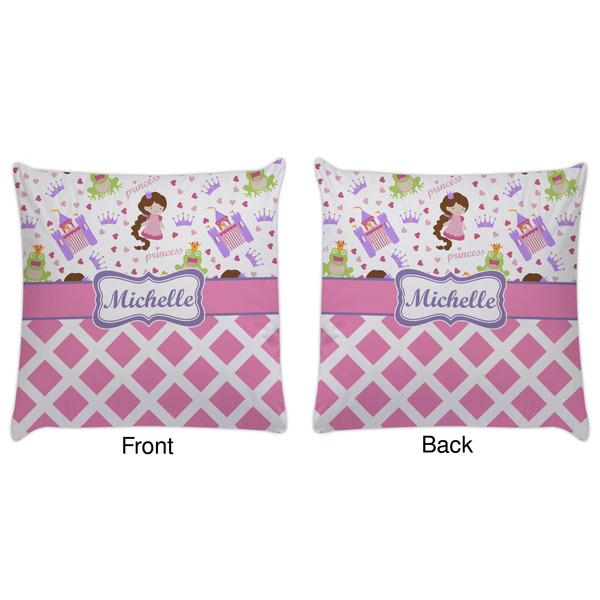 Princess & Diamond Print Decorative Pillow Case - Approval