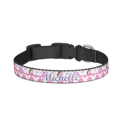 Princess & Diamond Print Dog Collar - Large (Personalized)