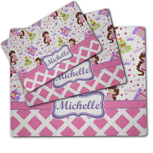 Princess & Diamond Print Dog Food Mat - MAIN (sm, med, lrg)