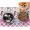 Princess & Diamond Print Dog Food Mat - Small w/ Name or Text