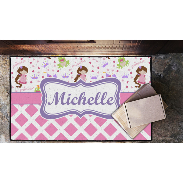 Princess & Diamond Print Door Mat - LIFESTYLE (Lrg)