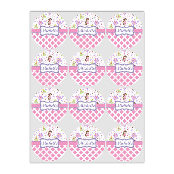 Princess & Diamond Print Drink Topper - Small - Set of 12