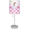 Princess & Diamond Print Lamp with Drum Shade (Personalized)