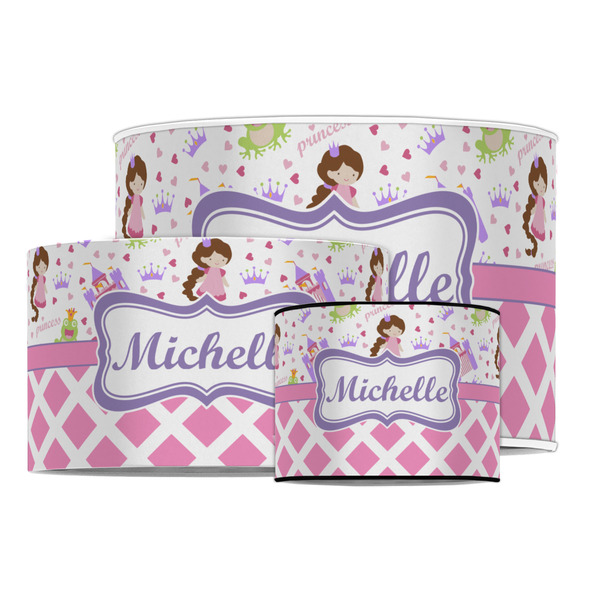 Princess & Diamond Print Drum Lampshades - MAIN