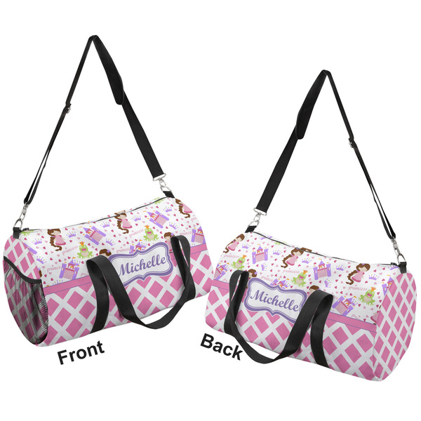 Princess & Diamond Print Duffle bag large front and back sides