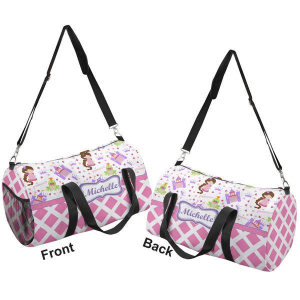 Princess & Diamond Print Duffle bag small front and back sides