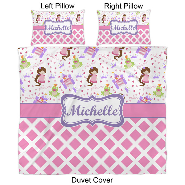 Princess & Diamond Print Duvet Cover Set - King - Approval