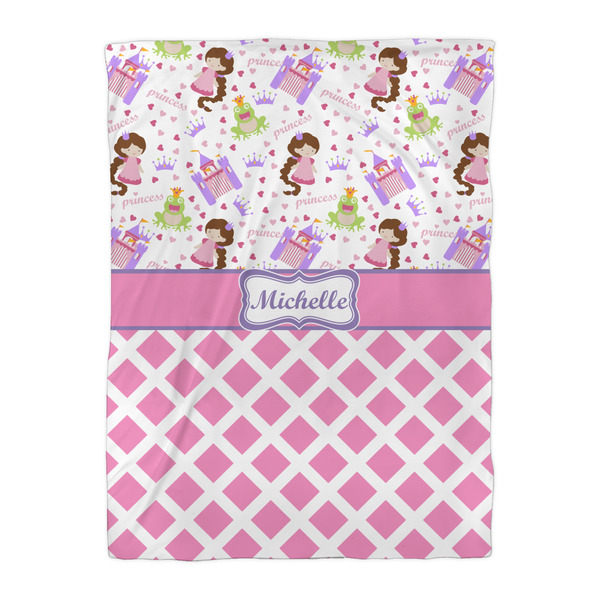 Princess & Diamond Print Duvet Cover - Twin XL - Front