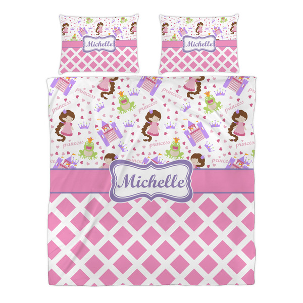 Princess & Diamond Print Duvet cover Set - Queen - Alt Approval