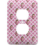 Princess & Diamond Print Electric Outlet Plate