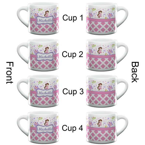 Princess & Diamond Print Espresso Cup - 6oz (Double Shot Set of 4) APPROVAL