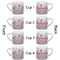 Princess & Diamond Print Espresso Cup - 6oz (Double Shot Set of 4) APPROVAL