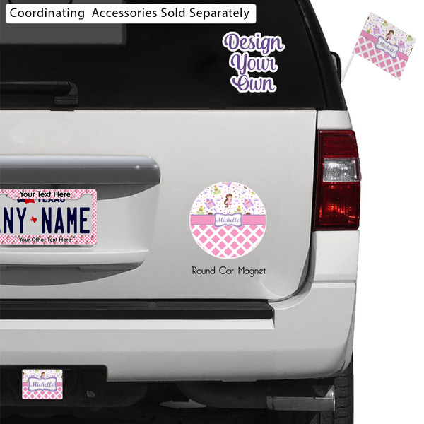 Princess & Diamond Print Exterior Car Accessories