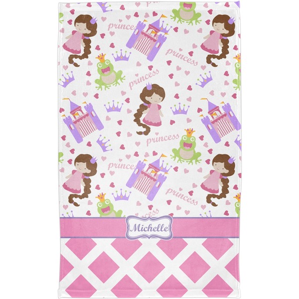 Princess & Diamond Print Finger Tip Towel - Full View
