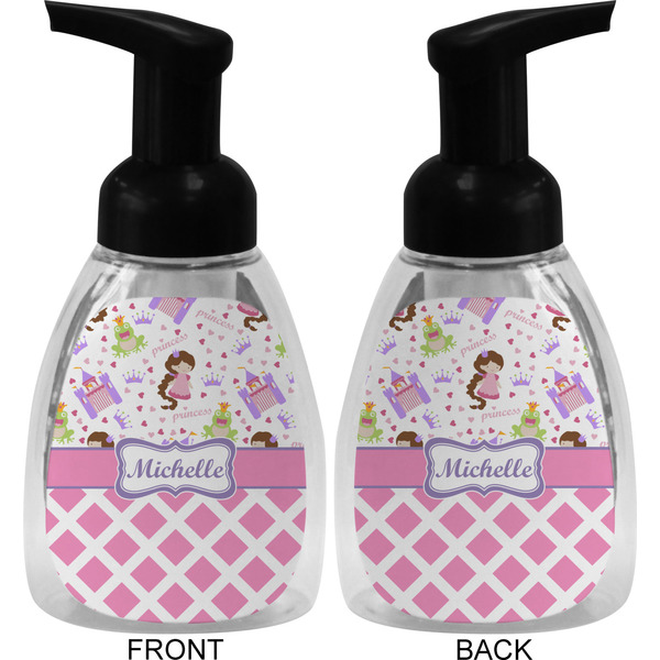 Princess & Diamond Print Foam Soap Bottle (Front & Back)