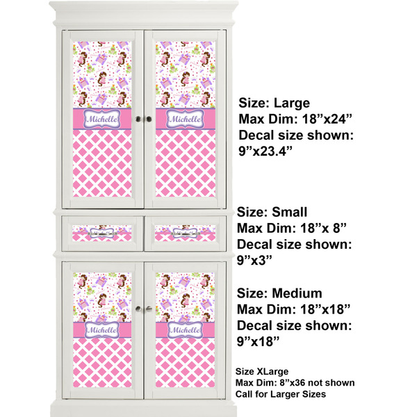 Princess & Diamond Print Full Cabinet (Show Sizes)