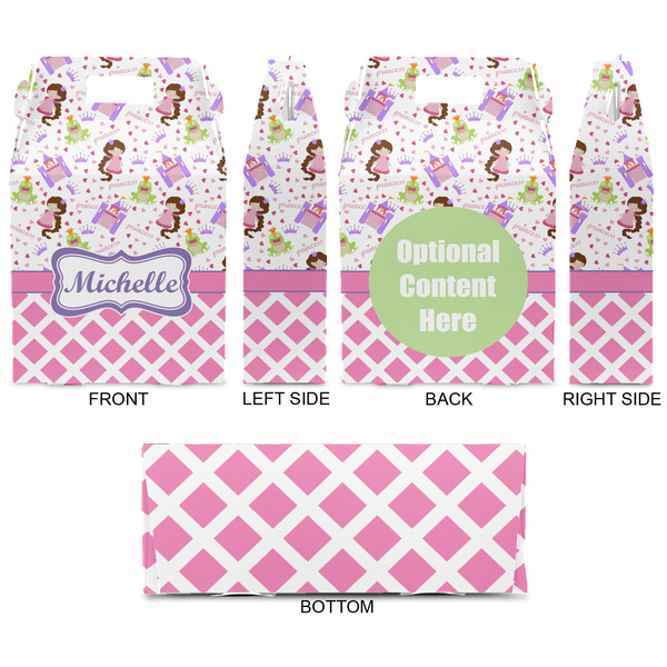 Princess & Diamond Print Gable Favor Box - Approval