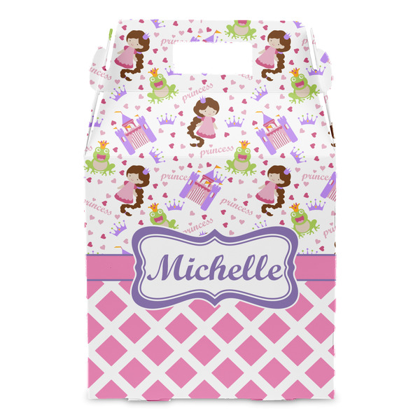 Princess & Diamond Print Gable Favor Box - Front