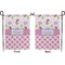 Princess & Diamond Print Garden Flag - Double Sided Front and Back