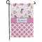 Princess & Diamond Print Small Garden Flag - Double Sided w/ Name or Text
