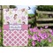 Princess & Diamond Print Garden Flag - Outside In Flowers