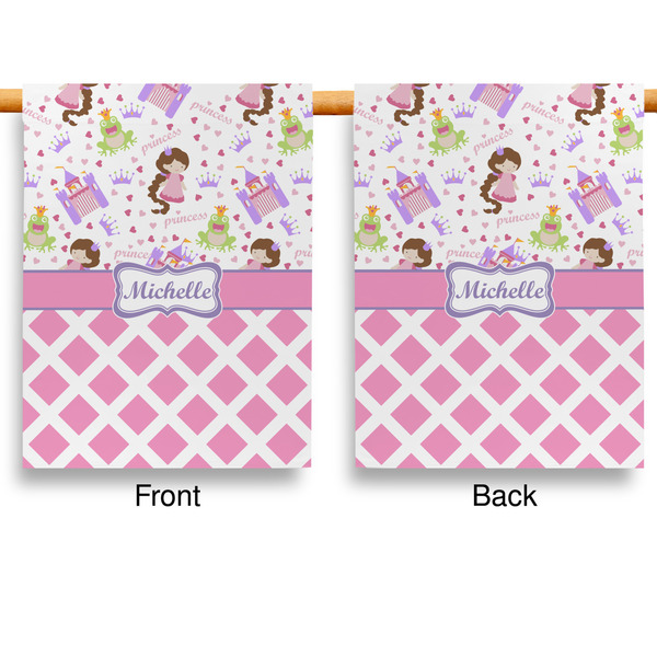 Princess & Diamond Print Garden Flags - Large - Double Sided - APPROVAL