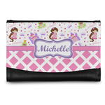 Princess & Diamond Print Genuine Leather Women's Wallet - Small (Personalized)