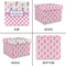 Princess & Diamond Print Gift Boxes with Lid - Canvas Wrapped - Large - Approval