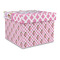 Princess & Diamond Print Gift Boxes with Lid - Canvas Wrapped - Large - Front/Main