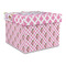 Princess & Diamond Print Gift Box with Lid - Canvas Wrapped - Large (Personalized)
