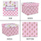 Princess & Diamond Print Gift Boxes with Lid - Canvas Wrapped - Small - Approval
