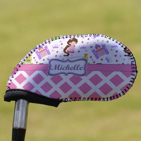 Custom Princess & Diamond Print Golf Club Iron Cover (Personalized)
