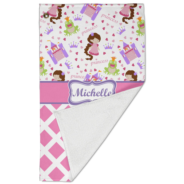 Princess & Diamond Print Golf Towel - Folded (Large)