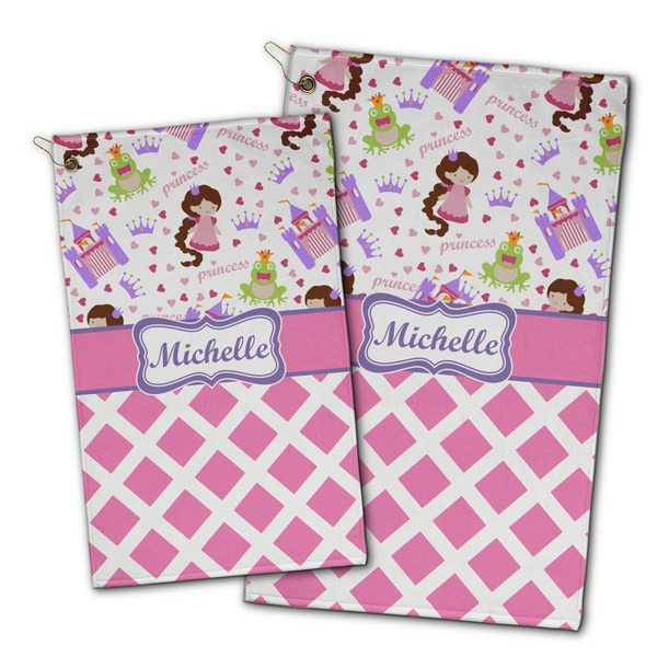 Princess & Diamond Print Golf Towel - PARENT (small and large)